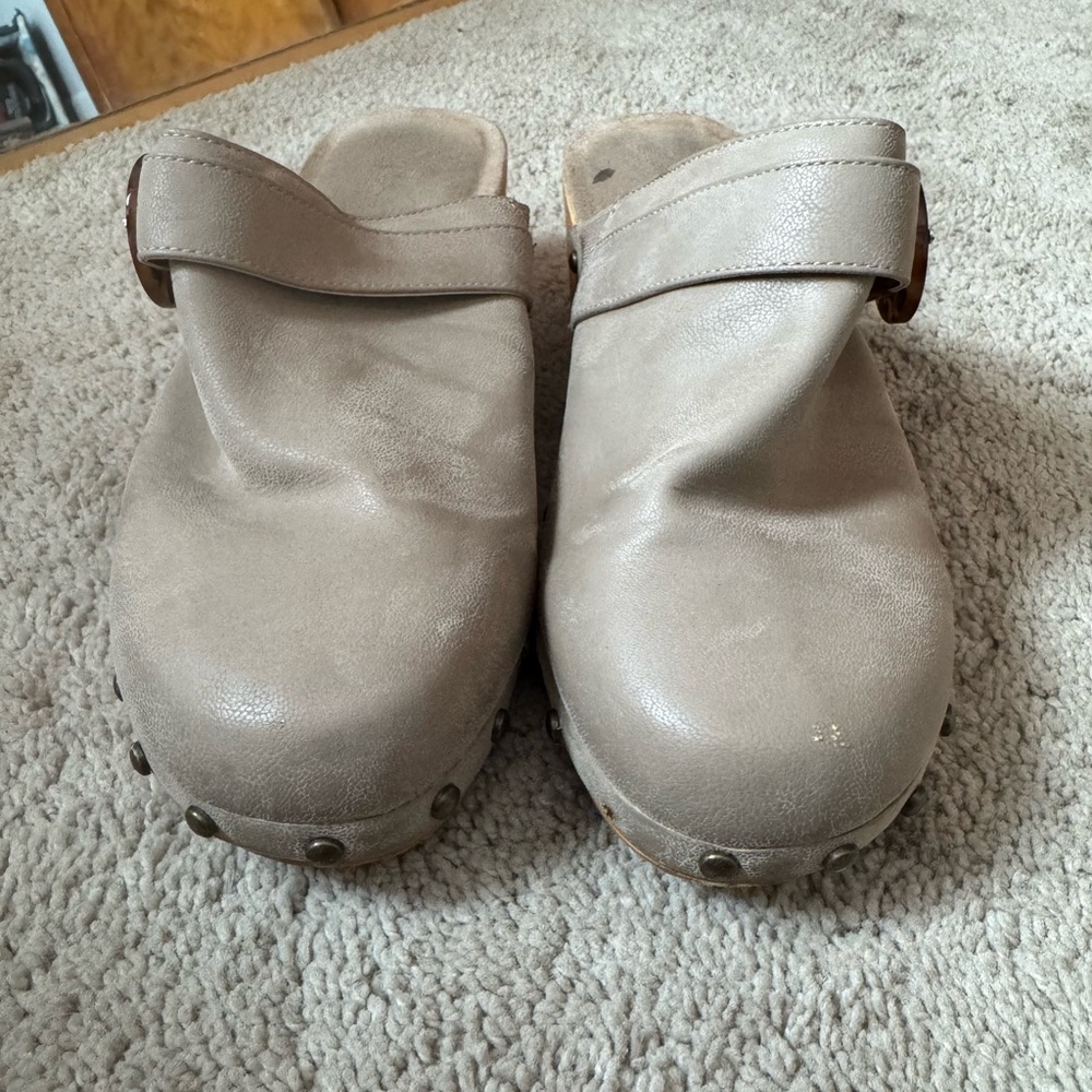 MIA Arturo low retro wood 90s clogs